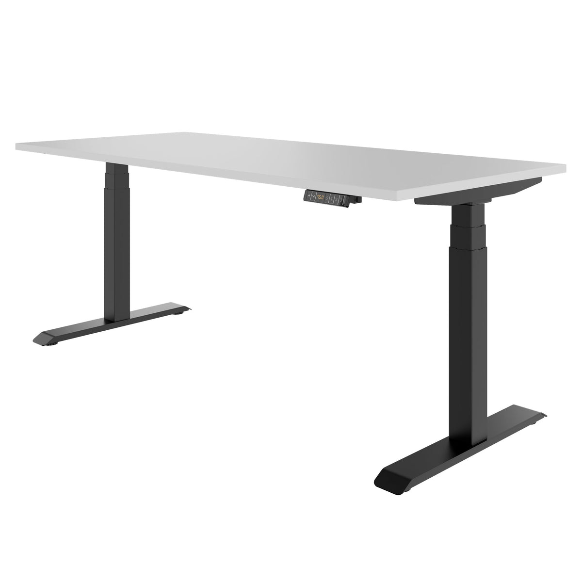 LORNA 2-Motoren-Schreibtisch | 1200 - 1800 mm, elektrisch höhenverstellbar, Perlgrau