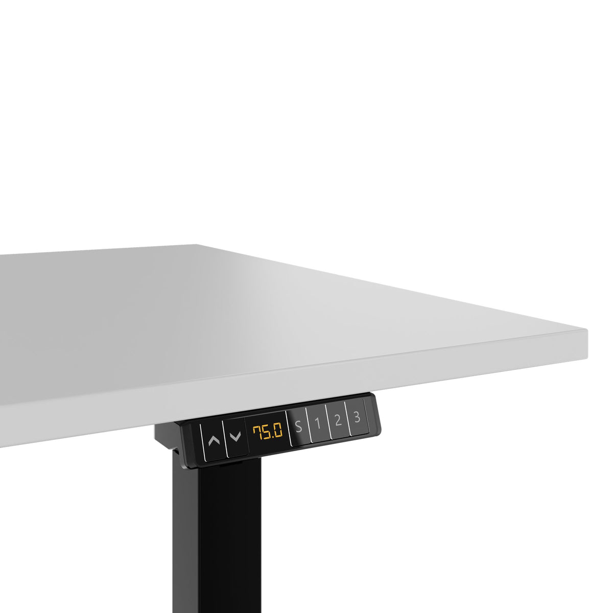 LORNA 2-Motoren-Schreibtisch | 1200 - 1800 mm, elektrisch höhenverstellbar, Perlgrau