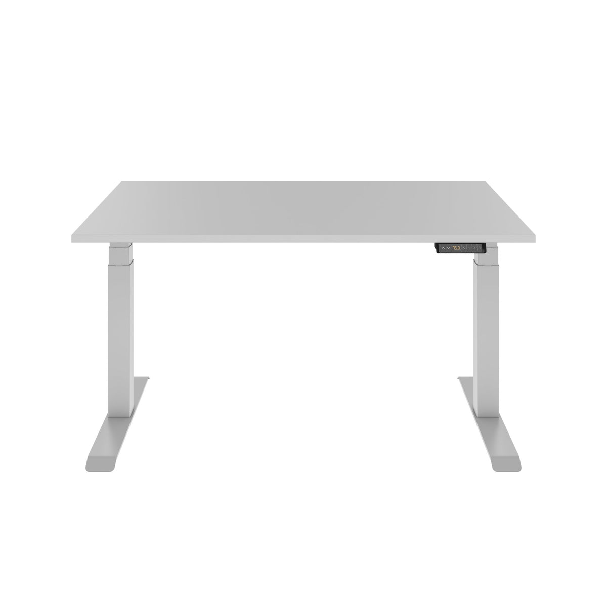 LORNA 2-Motoren-Schreibtisch | 1200 - 1800 mm, elektrisch höhenverstellbar, Perlgrau