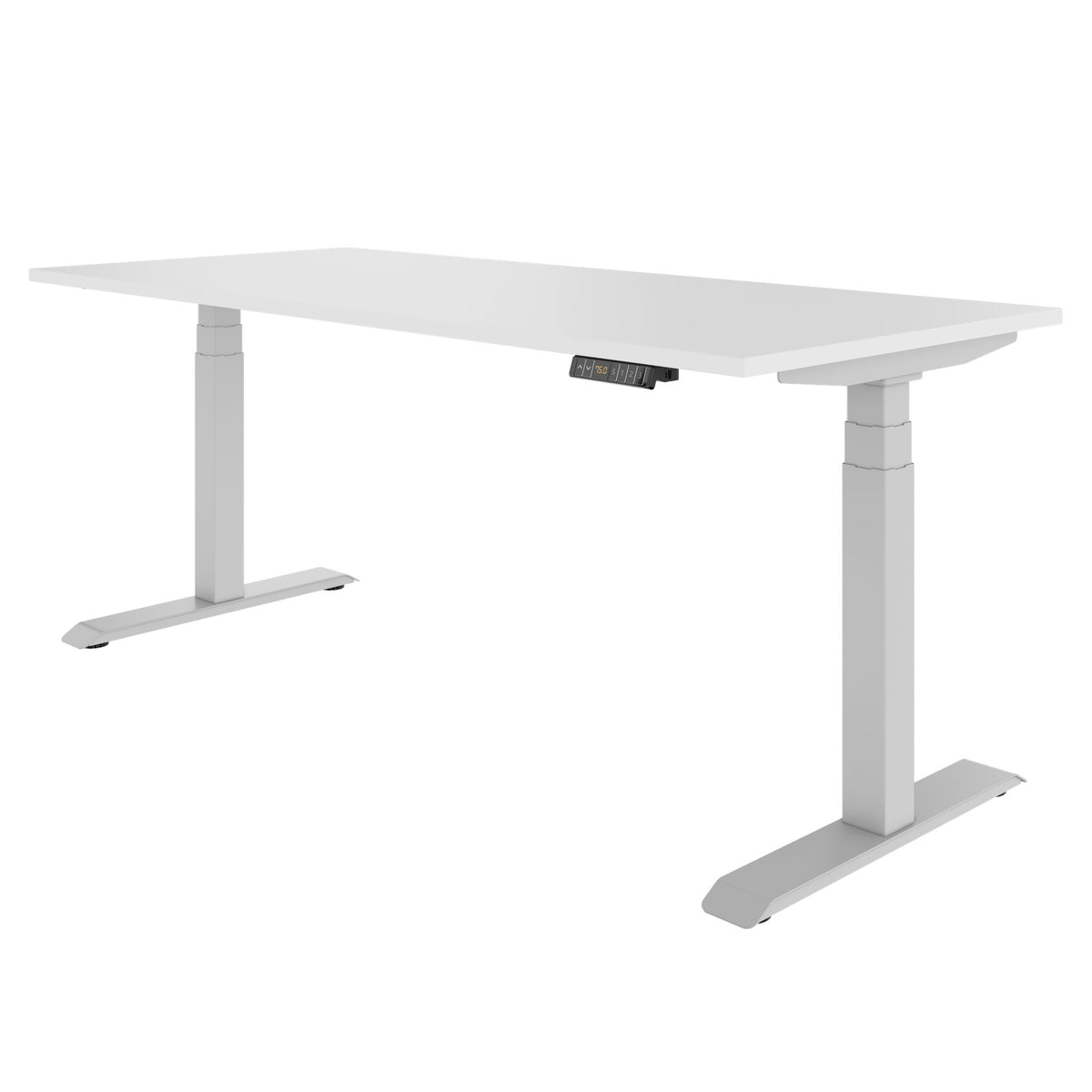 LORNA 2-Motoren-Schreibtisch | 1200 - 1800 mm, elektrisch höhenverstellbar, Weiß