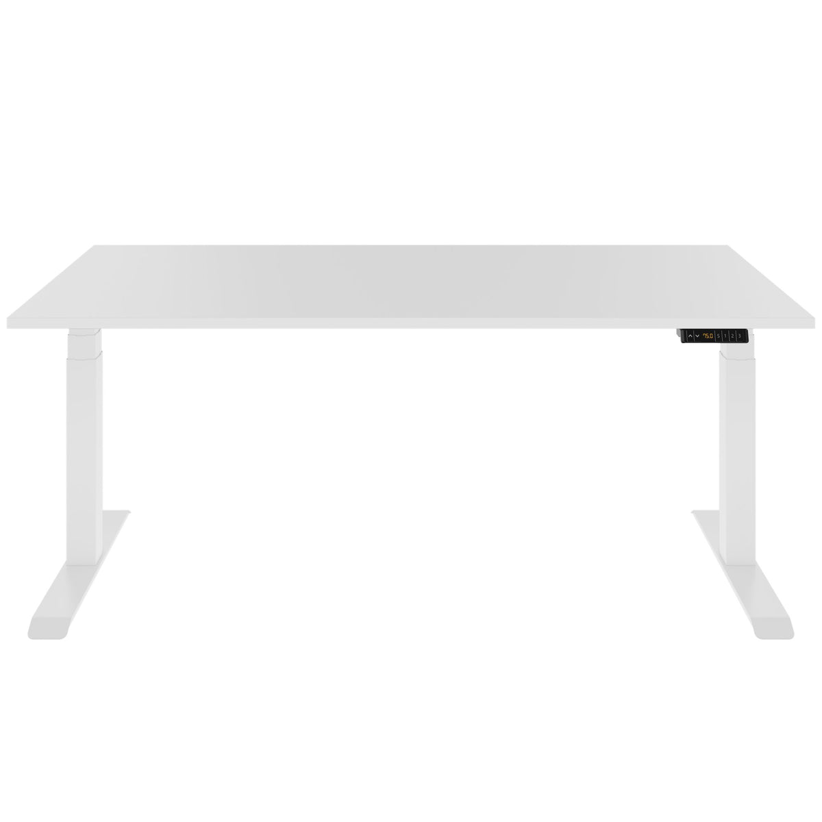 LORNA 2-Motoren-Schreibtisch | 1200 - 1800 mm, elektrisch höhenverstellbar, Weiß