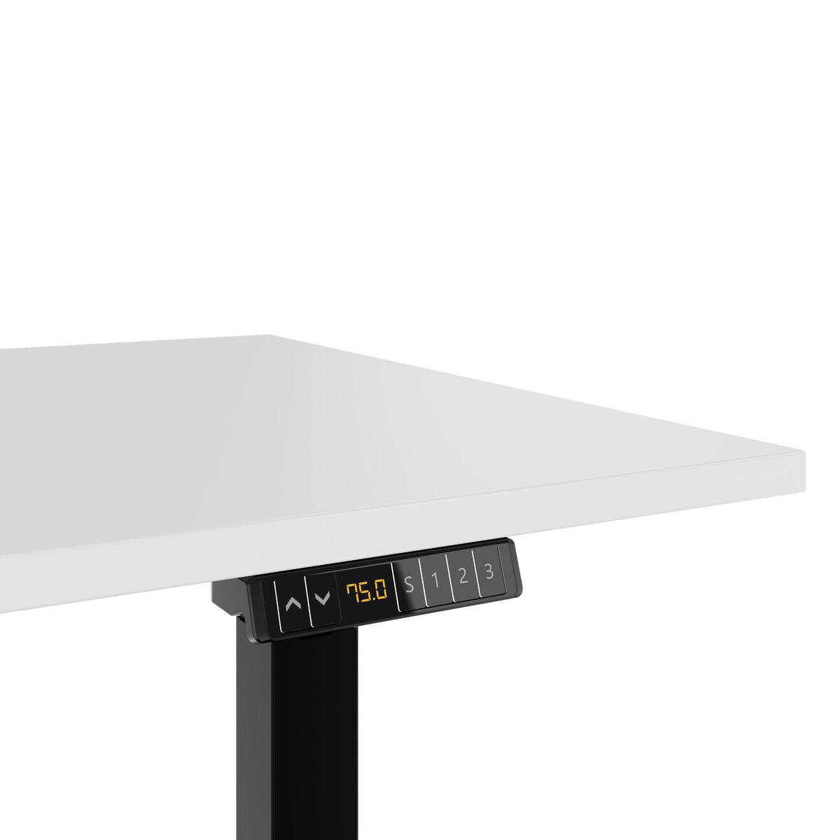 LORNA 2-Motoren-Schreibtisch | 1200 - 1800 mm, elektrisch höhenverstellbar, Weiß