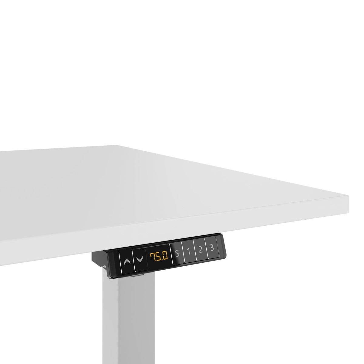LORNA 2-Motoren-Schreibtisch | 1200 - 1800 mm, elektrisch höhenverstellbar, Weiß