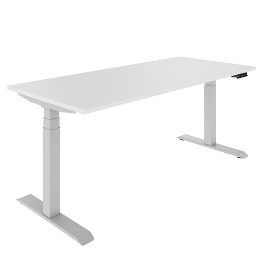 LORNA 2-motor desk | 1200 - 1800 mm, electrically height adjustable, white