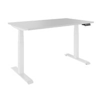 TELDRA 2.0, 2-motor desk | 1200 - 1800 mm, electrically height adjustable, pearl grey