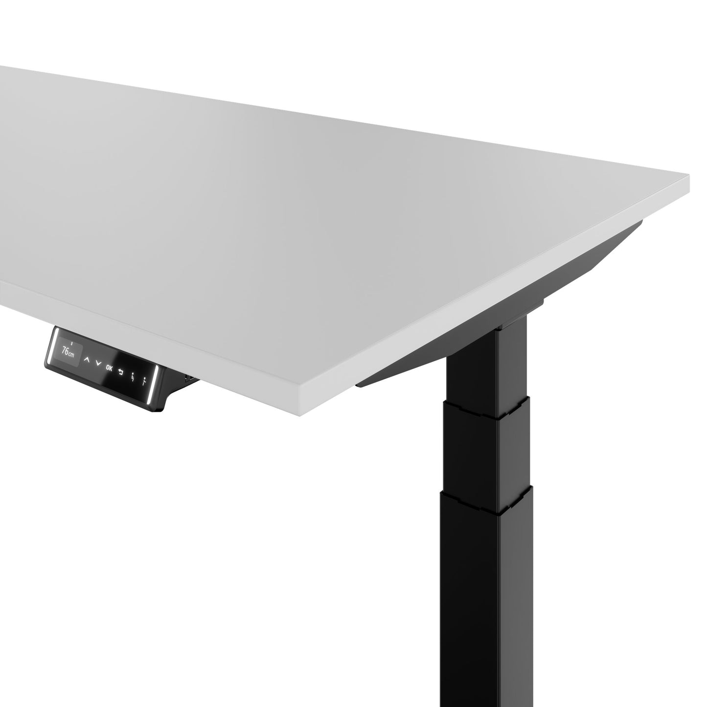 TELDRA 2.0, 2-motor desk | 1200 - 1800 mm, electrically height adjustable, pearl grey