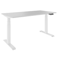 TELDRA 2.0, 2-motor desk | 1200 - 1800 mm, electrically height adjustable, pearl grey