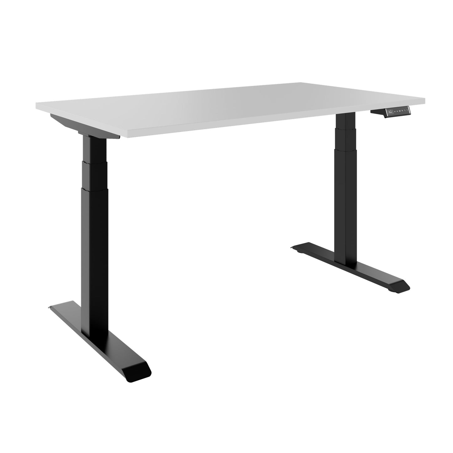 TELDRA 2.0, 2-motor desk | 1200 - 1800 mm, electrically height adjustable, pearl grey