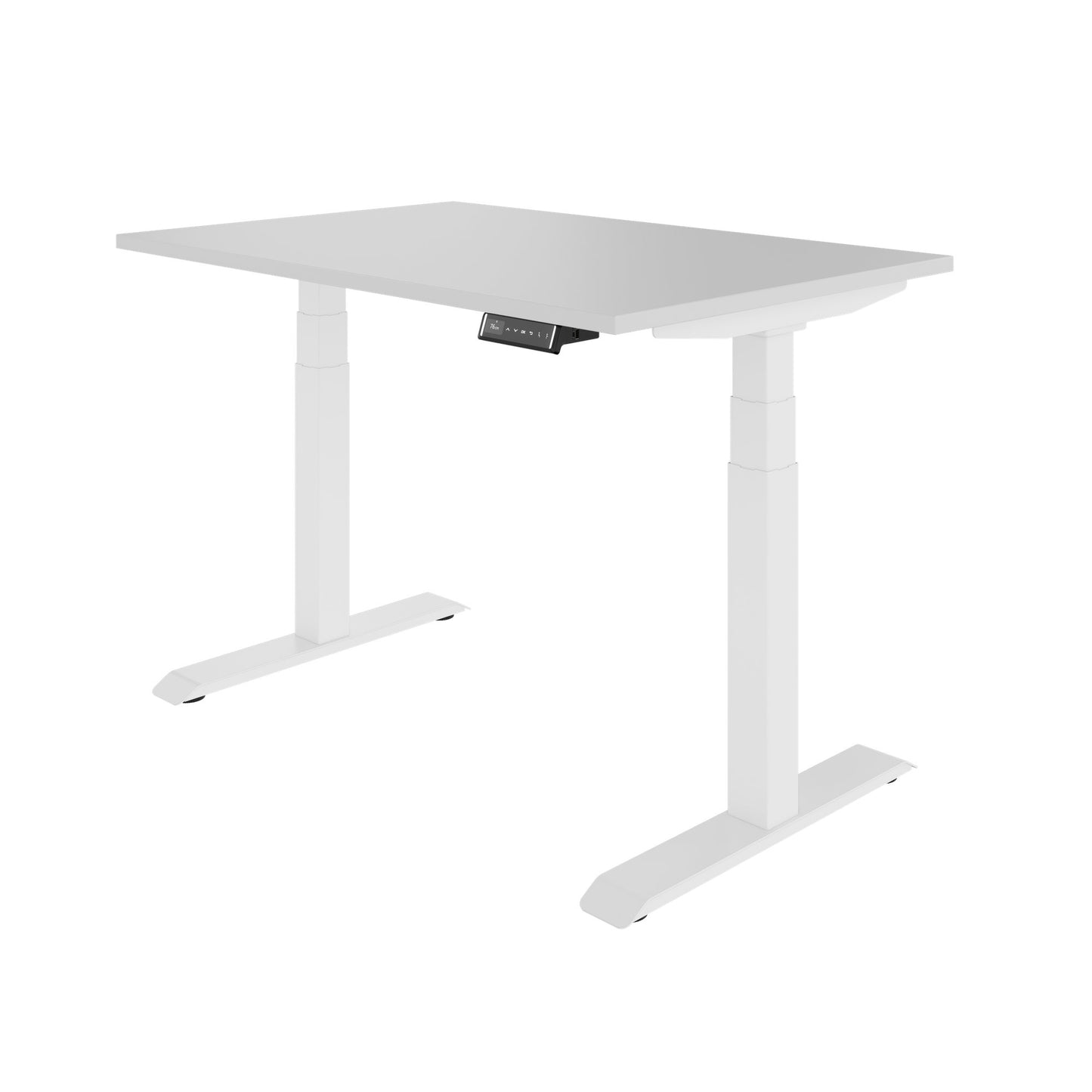 TELDRA 2.0, 2-motor desk | 1200 - 1800 mm, electrically height adjustable, pearl grey