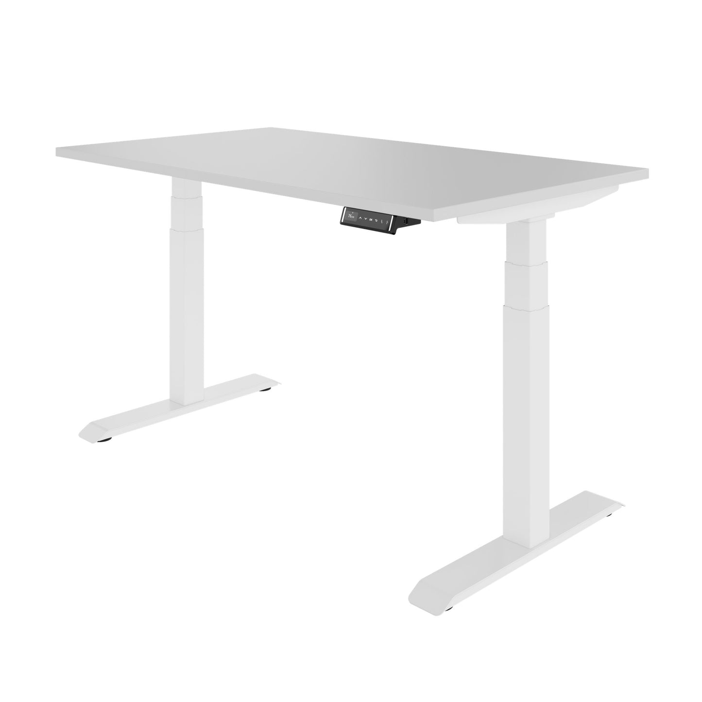 TELDRA 2.0, 2-motor desk | 1200 - 1800 mm, electrically height adjustable, pearl grey