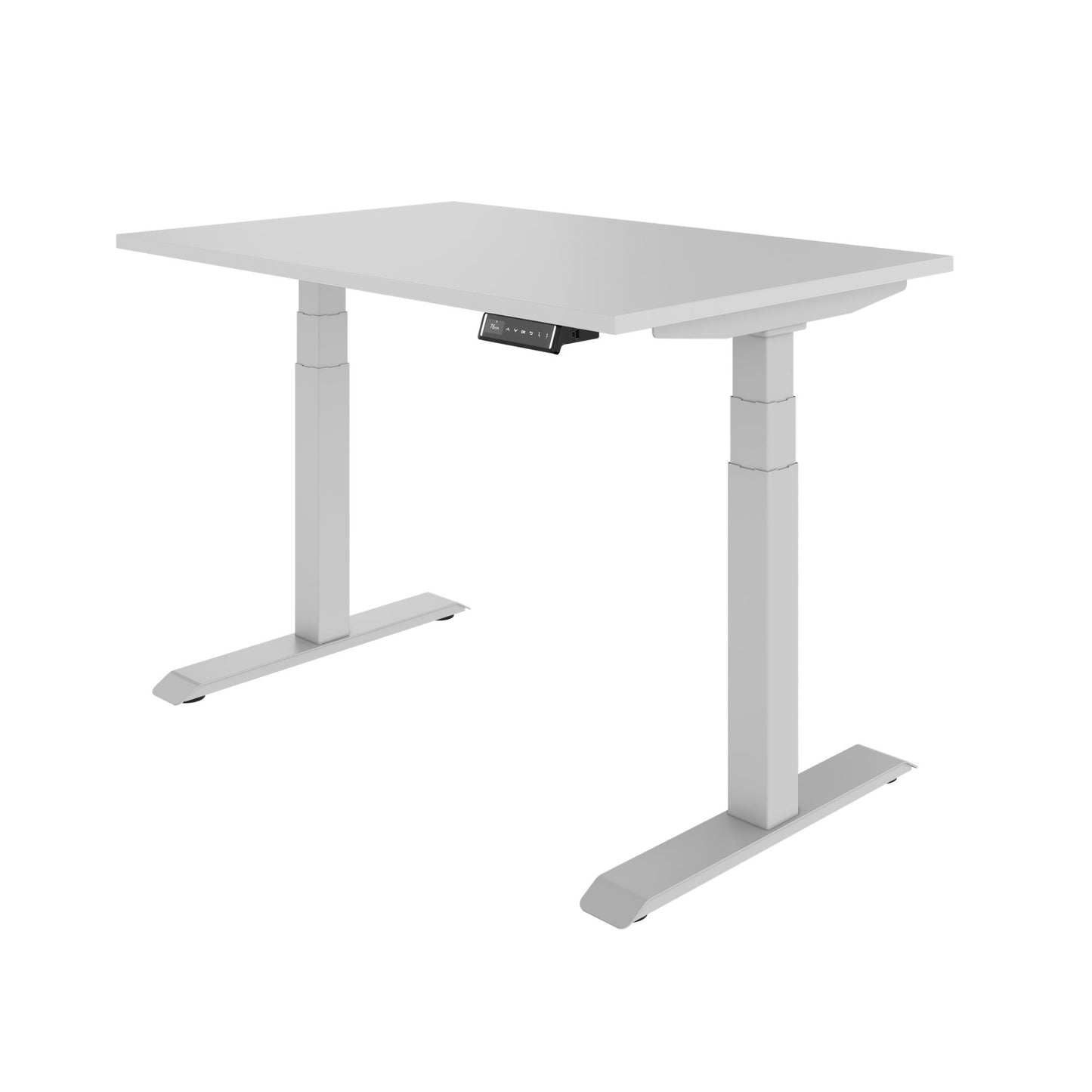 TELDRA 2.0, 2-motor desk | 1200 - 1800 mm, electrically height adjustable, pearl grey