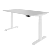 TELDRA 2.0, 2-motor desk | 1200 - 1800 mm, electrically height adjustable, pearl grey