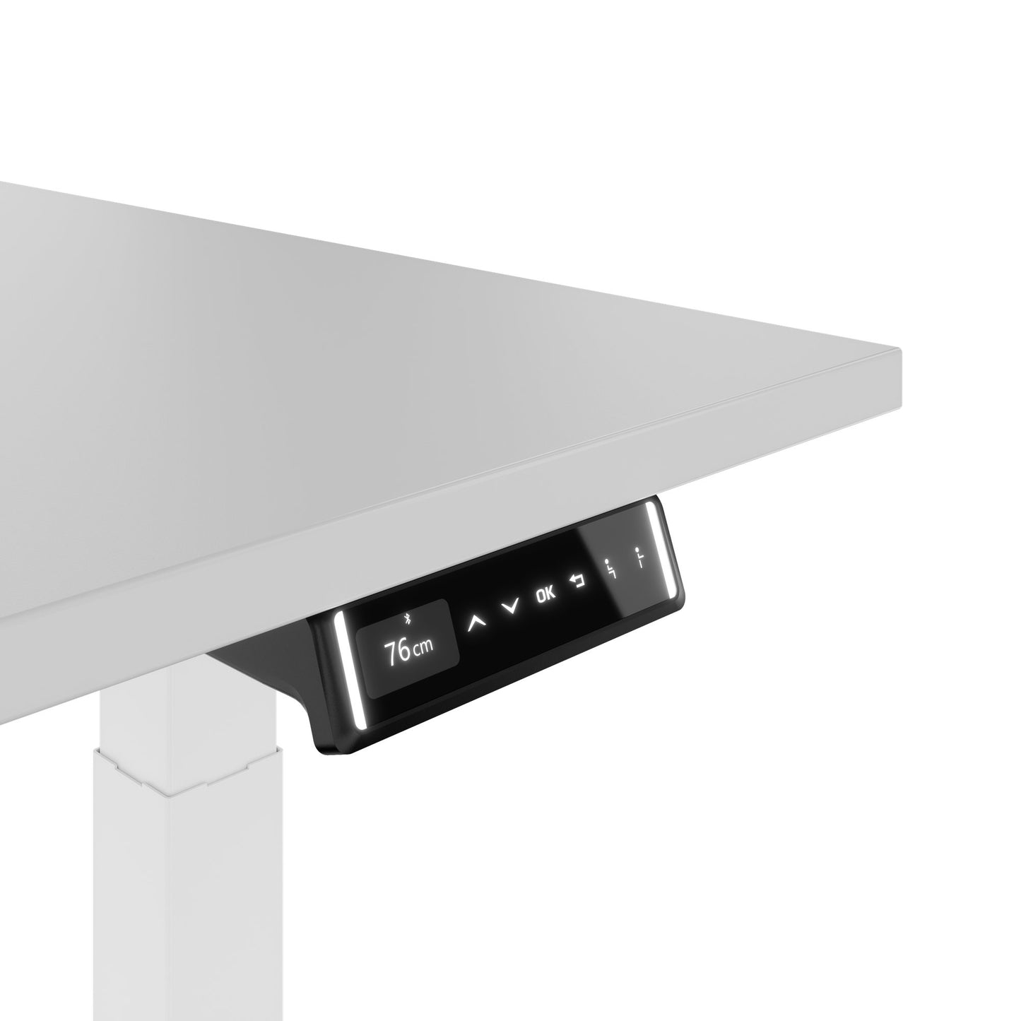 TELDRA 2.0, 2-motor desk | 1200 - 1800 mm, electrically height adjustable, pearl grey