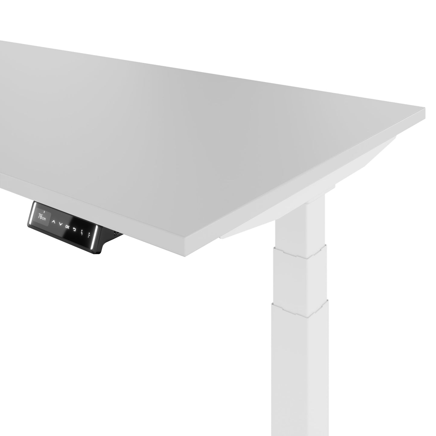 TELDRA 2.0, 2-motor desk | 1200 - 1800 mm, electrically height adjustable, pearl grey