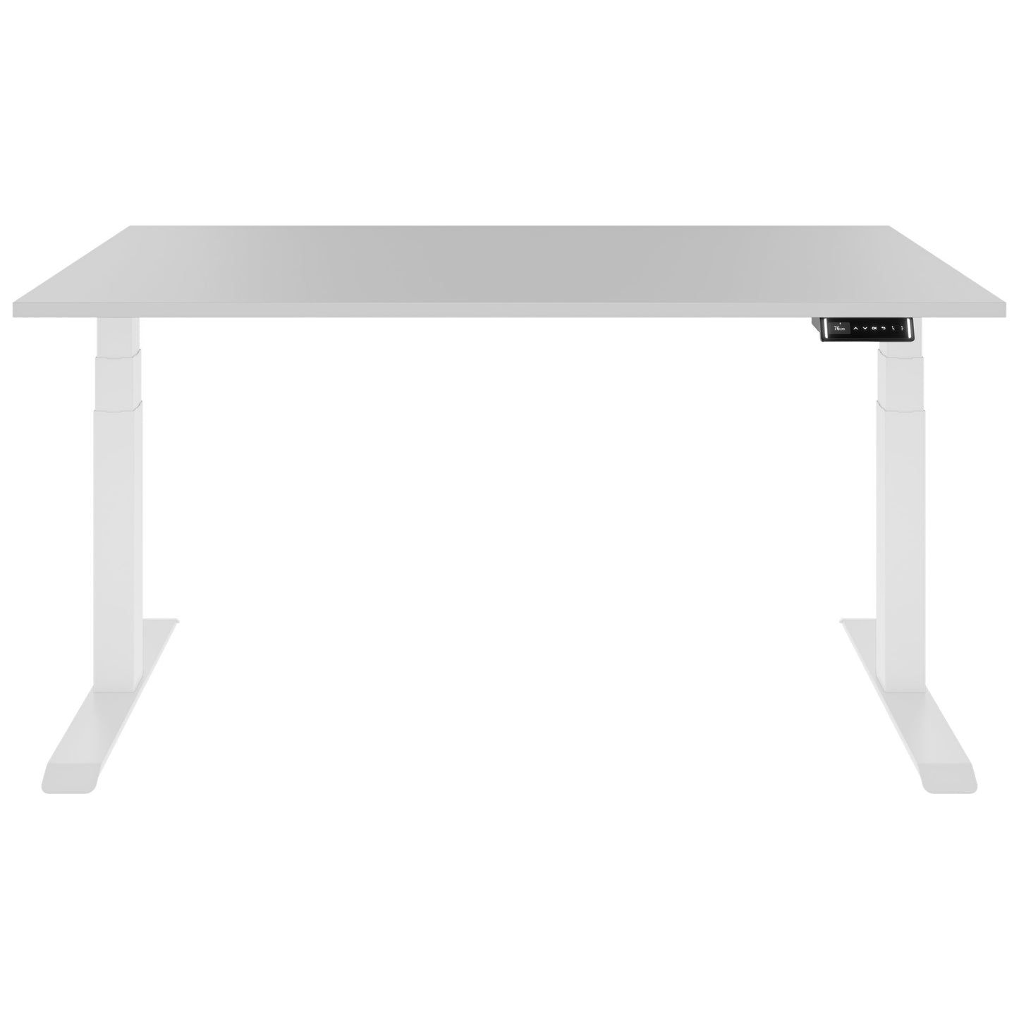 TELDRA 2.0, 2-motor desk | 1200 - 1800 mm, electrically height adjustable, pearl grey