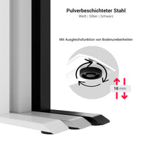 TELDRA 2.0, 2-Motoren-Schreibtisch | 1200 - 1800 mm, elektrisch höhenverstellbar, Perlgrau