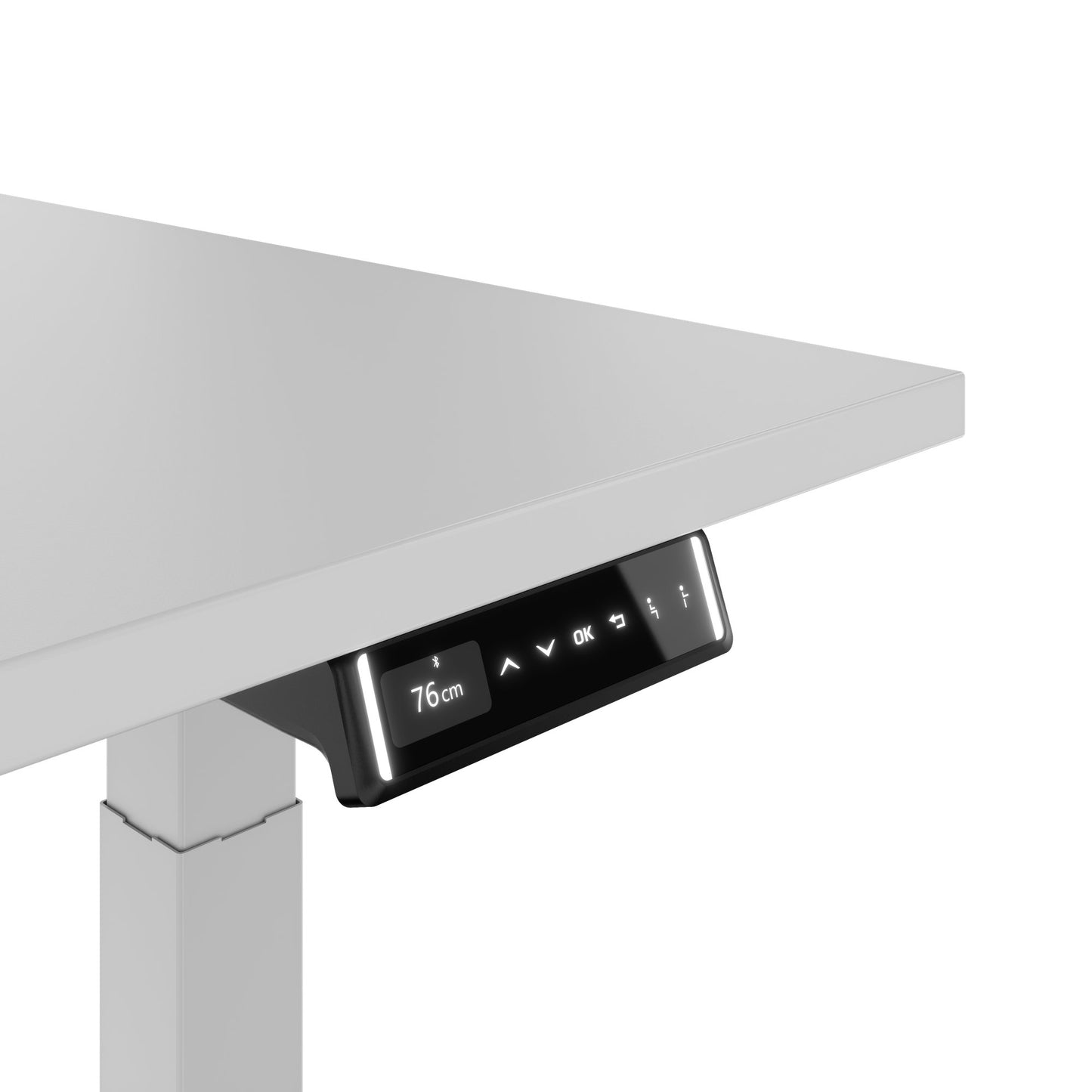 TELDRA 2.0, 2-motor desk | 1200 - 1800 mm, electrically height adjustable, pearl grey