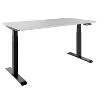 TELDRA 2.0, 2-motor desk | 1200 - 1800 mm, electrically height adjustable, pearl grey