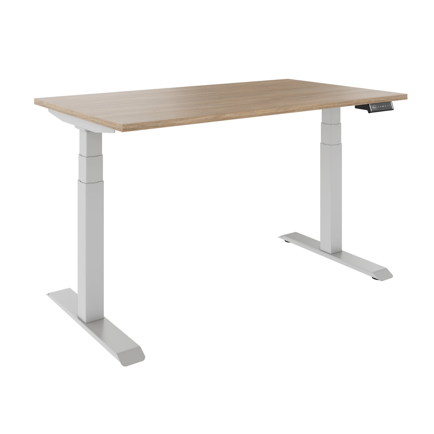 TELDRA Pro, 2-Motoren-Schreibtisch | 1200 - 2000 mm, elektrisch höhenverstellbar, Bernsteineiche