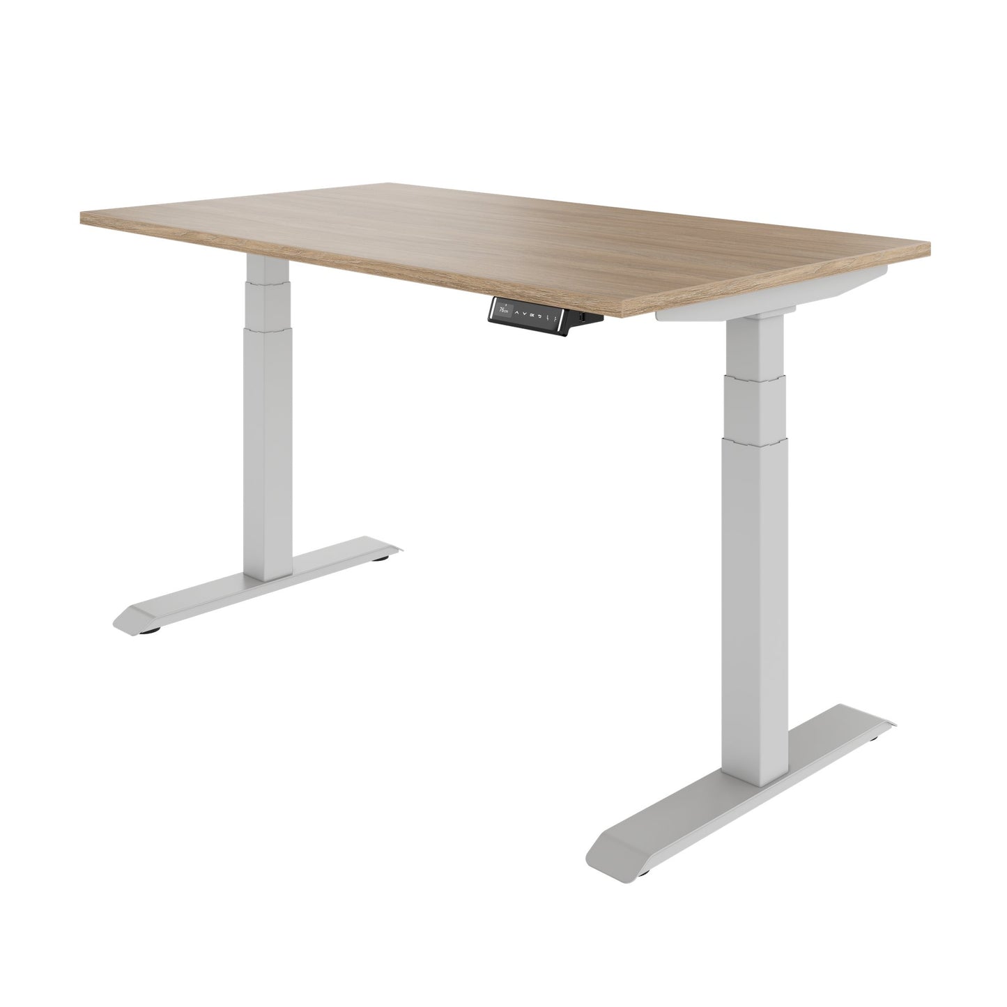 TELDRA Pro, 2-Motoren-Schreibtisch | 1200 - 2000 mm, elektrisch höhenverstellbar, Bernsteineiche