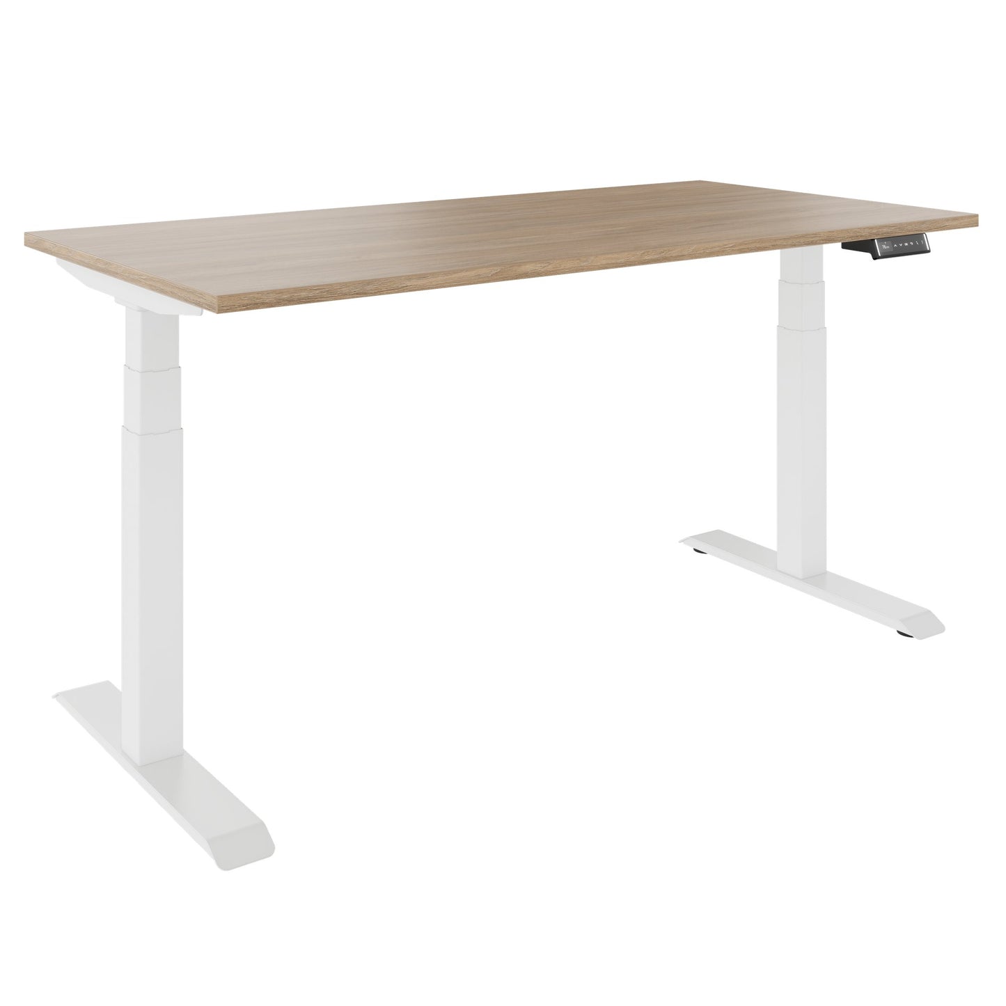TELDRA Pro, 2-Motoren-Schreibtisch | 1200 - 2000 mm, elektrisch höhenverstellbar, Bernsteineiche