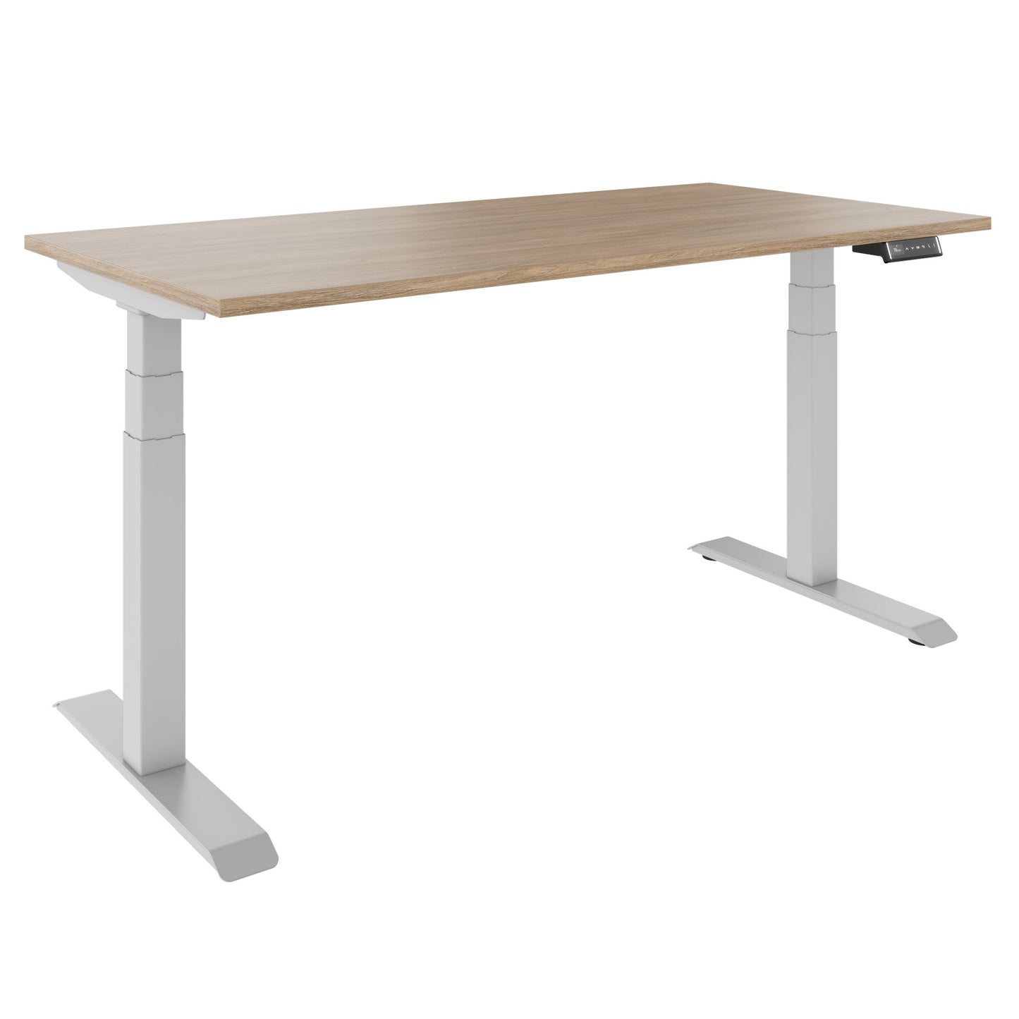 TELDRA Pro, 2-Motoren-Schreibtisch | 1200 - 2000 mm, elektrisch höhenverstellbar, Bernsteineiche