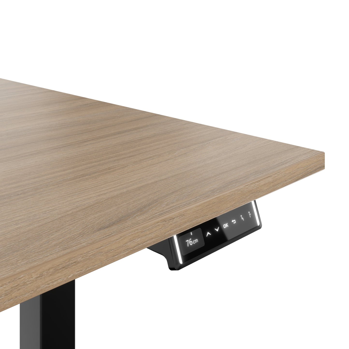 TELDRA Pro, 2-Motoren-Schreibtisch | 1200 - 2000 mm, elektrisch höhenverstellbar, Bernsteineiche