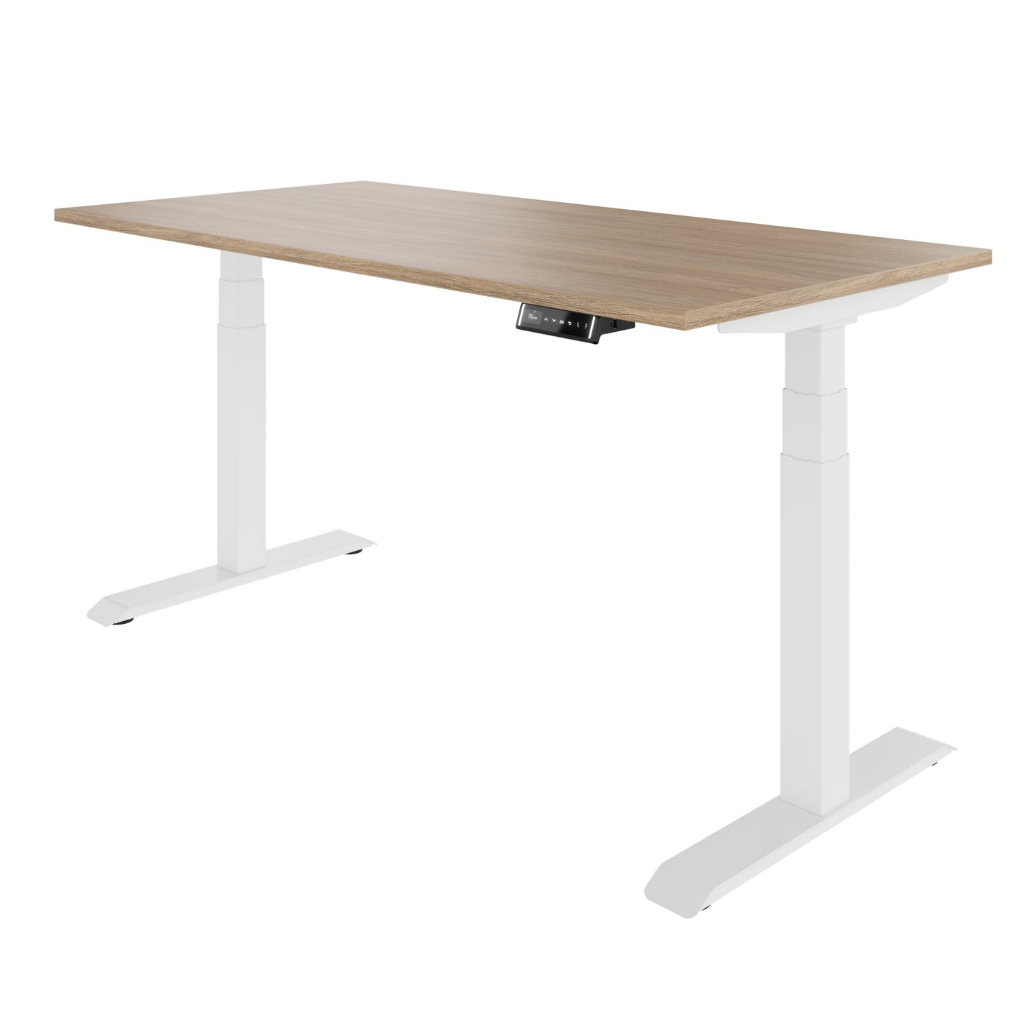 TELDRA Pro, 2-Motoren-Schreibtisch | 1200 - 2000 mm, elektrisch höhenverstellbar, Bernsteineiche
