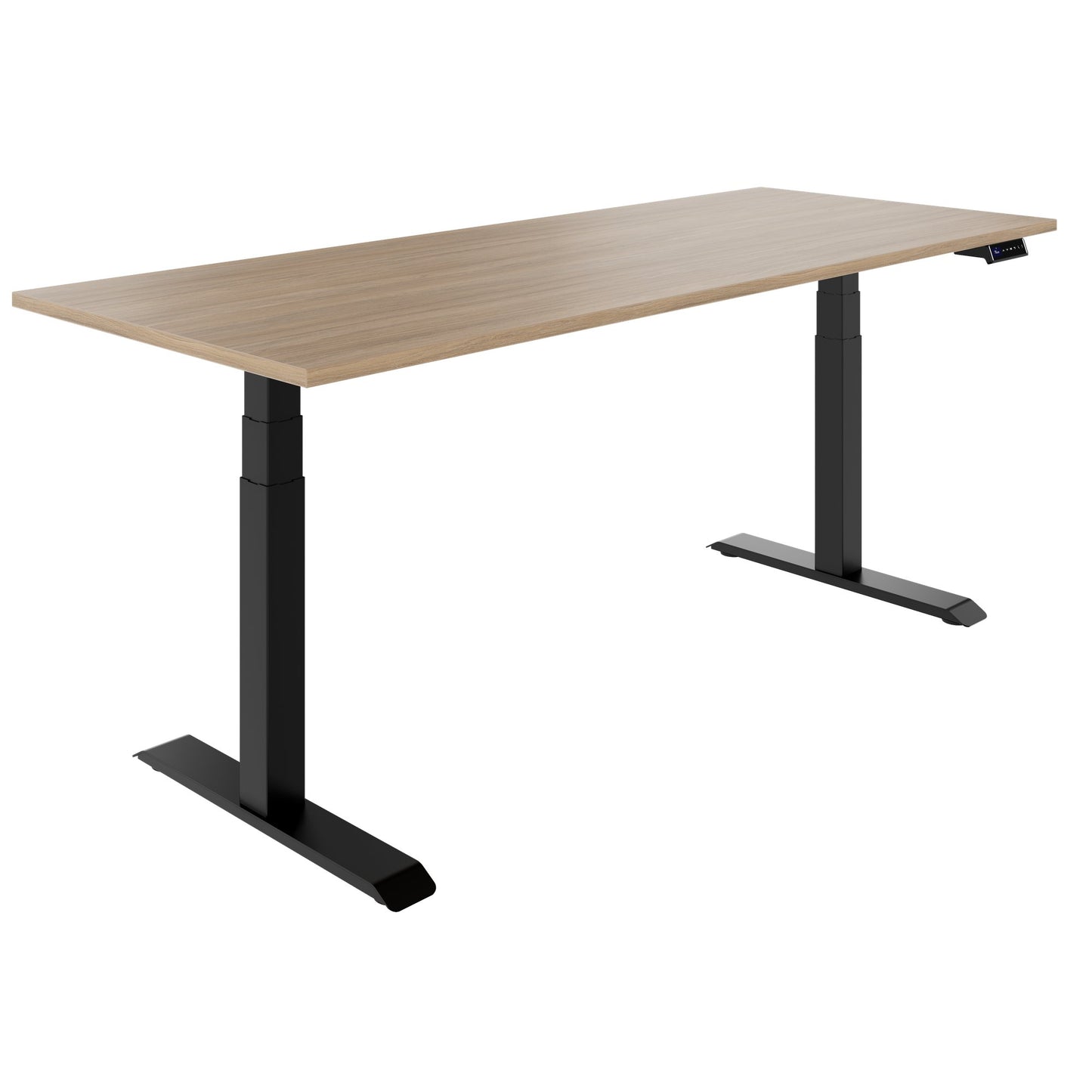 TELDRA Pro, 2-Motoren-Schreibtisch | 1200 - 2000 mm, elektrisch höhenverstellbar, Bernsteineiche