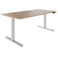 TELDRA 2.0, 2-motor desk | 1200 - 2000 mm, electrically height adjustable, amber oak