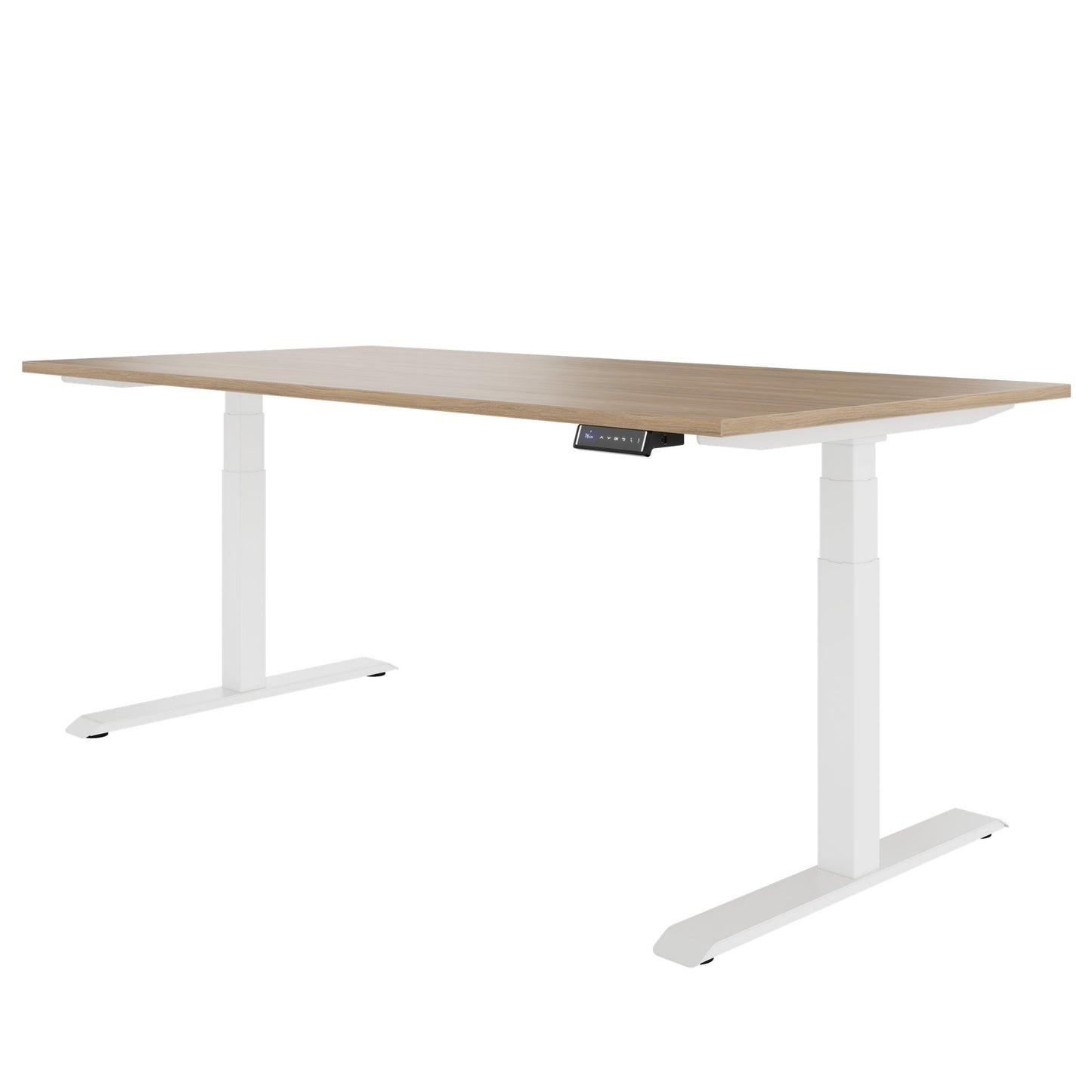 TELDRA Pro, 2-Motoren-Schreibtisch | 1200 - 2000 mm, elektrisch höhenverstellbar, Bernsteineiche