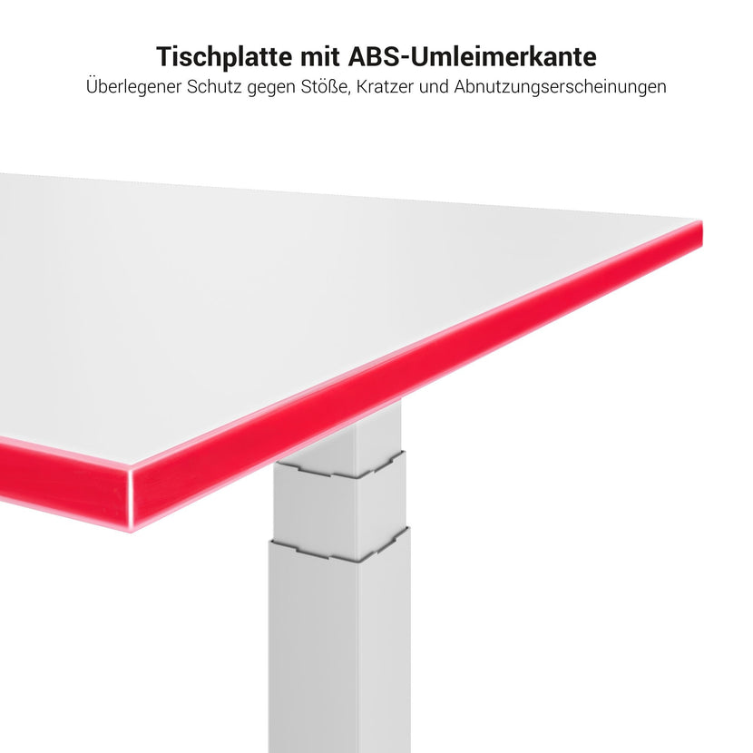 TELDRA Pro, 2-Motoren-Schreibtisch | 1200 - 2000 mm, elektrisch höhenverstellbar, Bernsteineiche