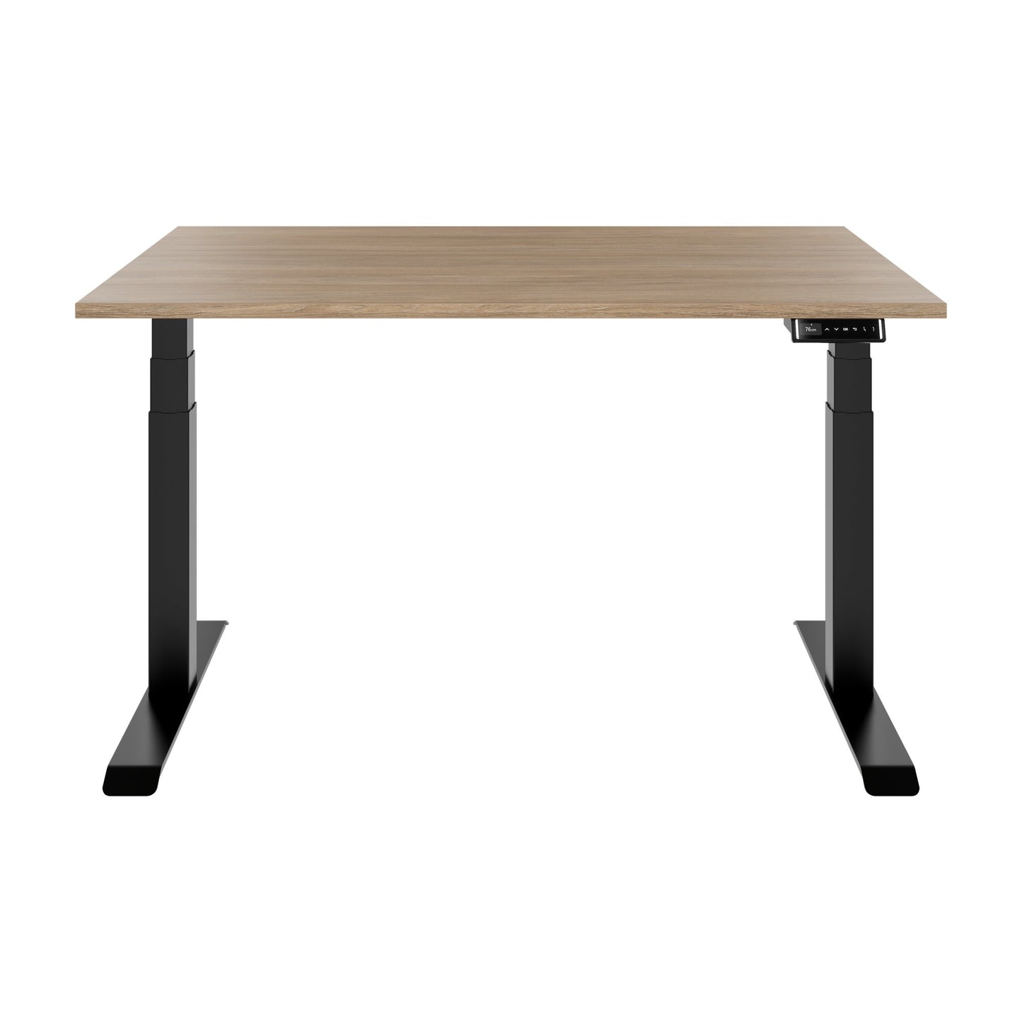 TELDRA Pro, 2-Motoren-Schreibtisch | 1200 - 2000 mm, elektrisch höhenverstellbar, Bernsteineiche