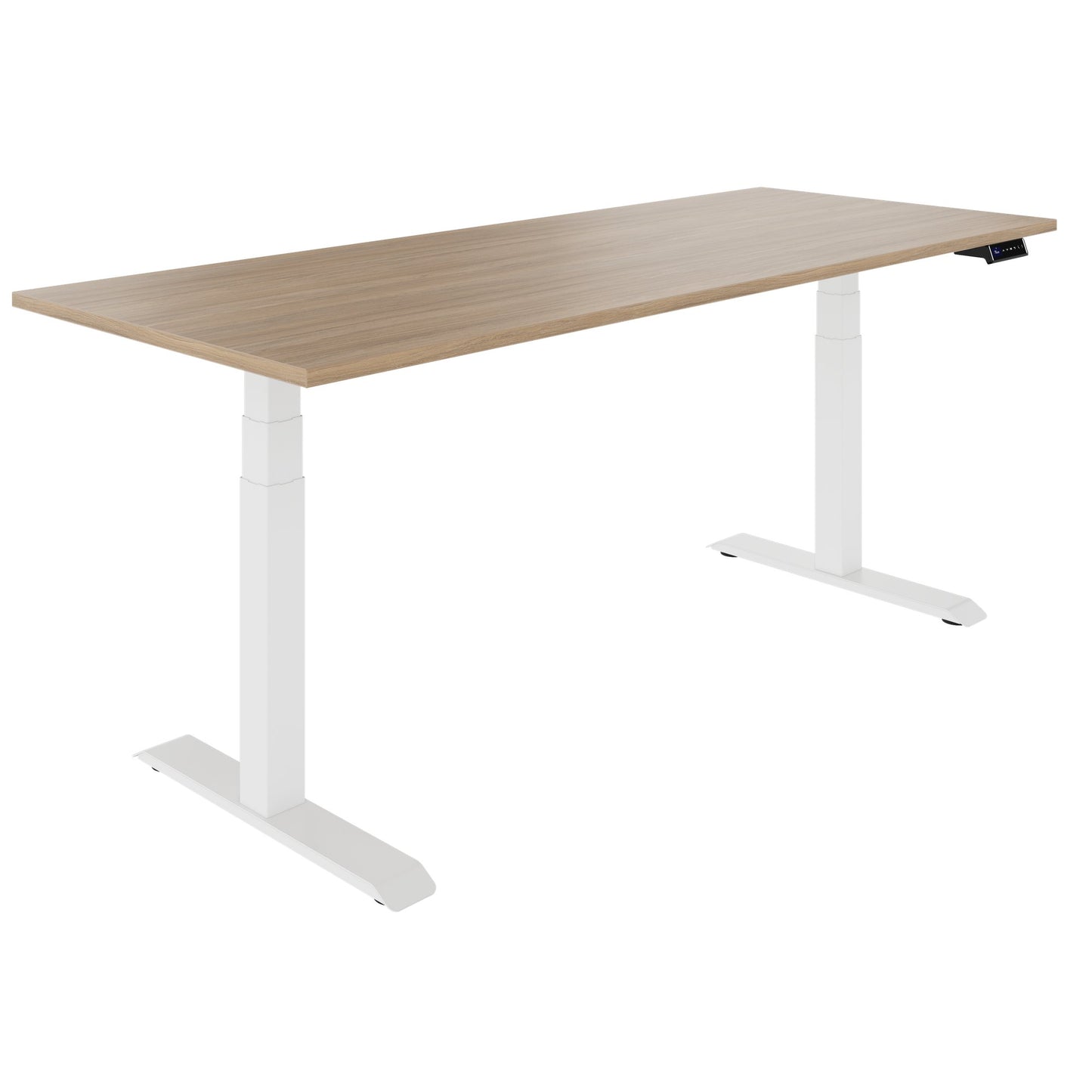 TELDRA Pro, 2-Motoren-Schreibtisch | 1200 - 2000 mm, elektrisch höhenverstellbar, Bernsteineiche