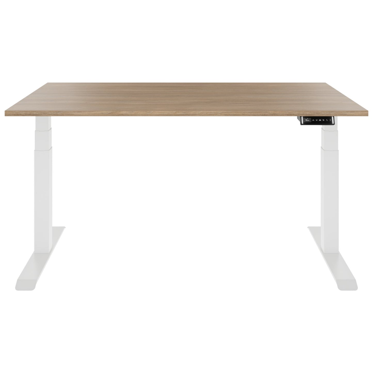 TELDRA 2.0, 2-motor desk | 1200 - 2000 mm, electrically height adjustable, amber oak