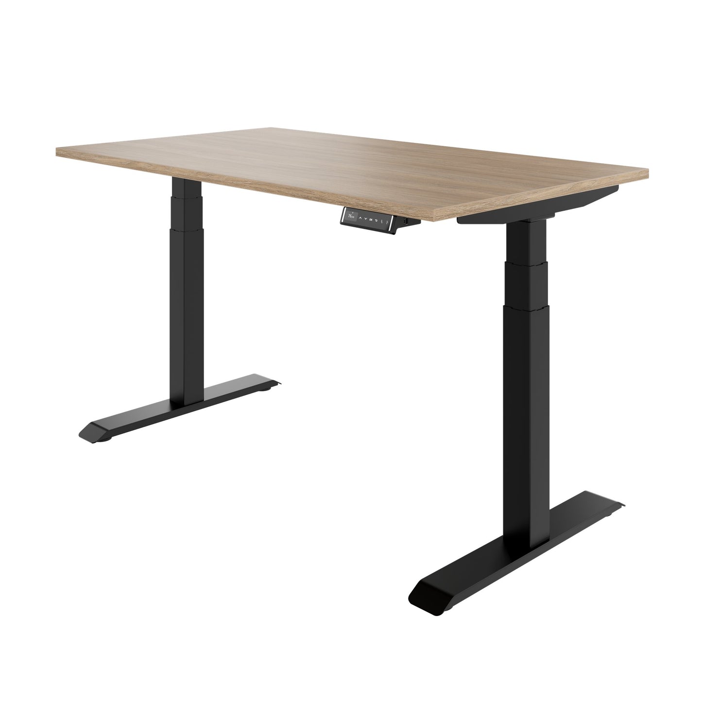 TELDRA Pro, 2-Motoren-Schreibtisch | 1200 - 2000 mm, elektrisch höhenverstellbar, Bernsteineiche
