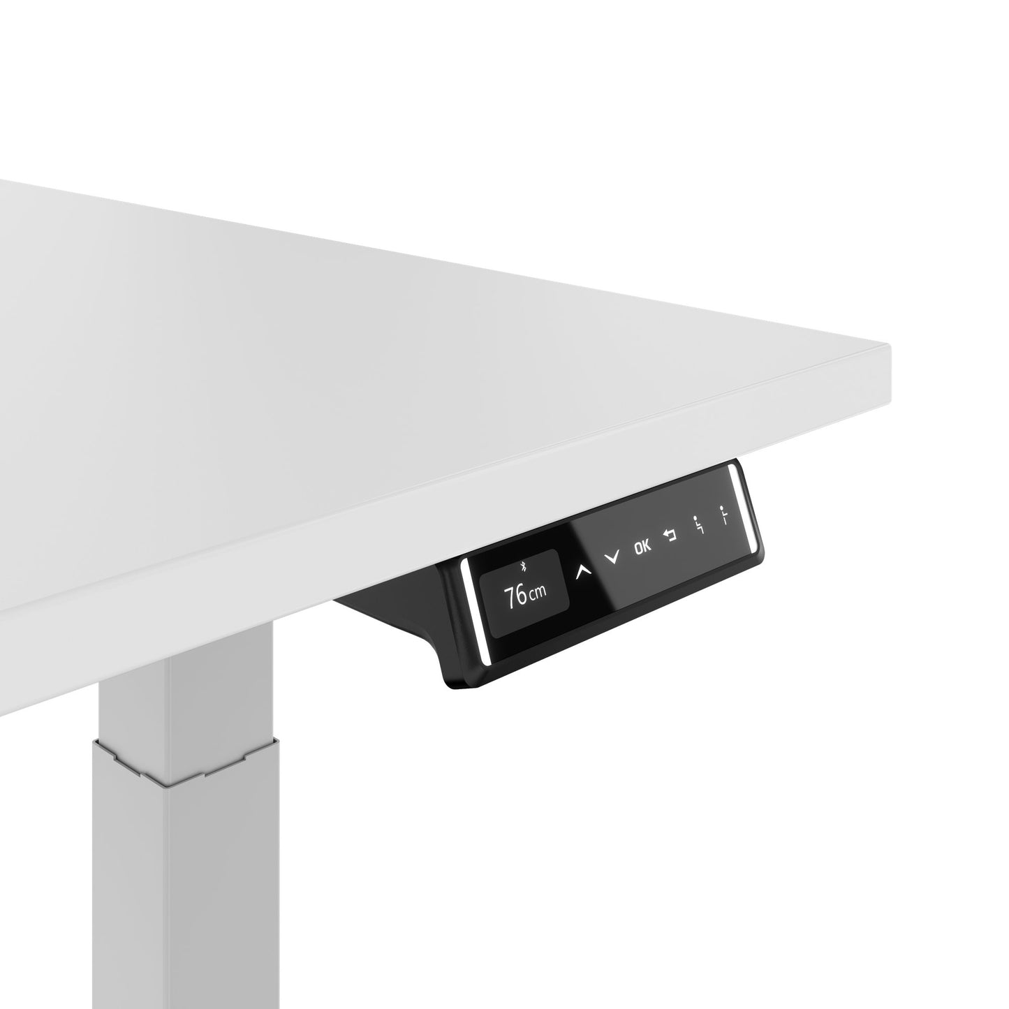 Teldra 2.0, 2-engine desk | 1200 - 2000 mm, electrically height adjustable, white