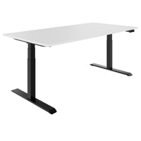 Teldra 2.0, 2-engine desk | 1200 - 2000 mm, electrically height adjustable, white