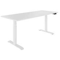 Teldra 2.0, 2-engine desk | 1200 - 2000 mm, electrically height adjustable, white