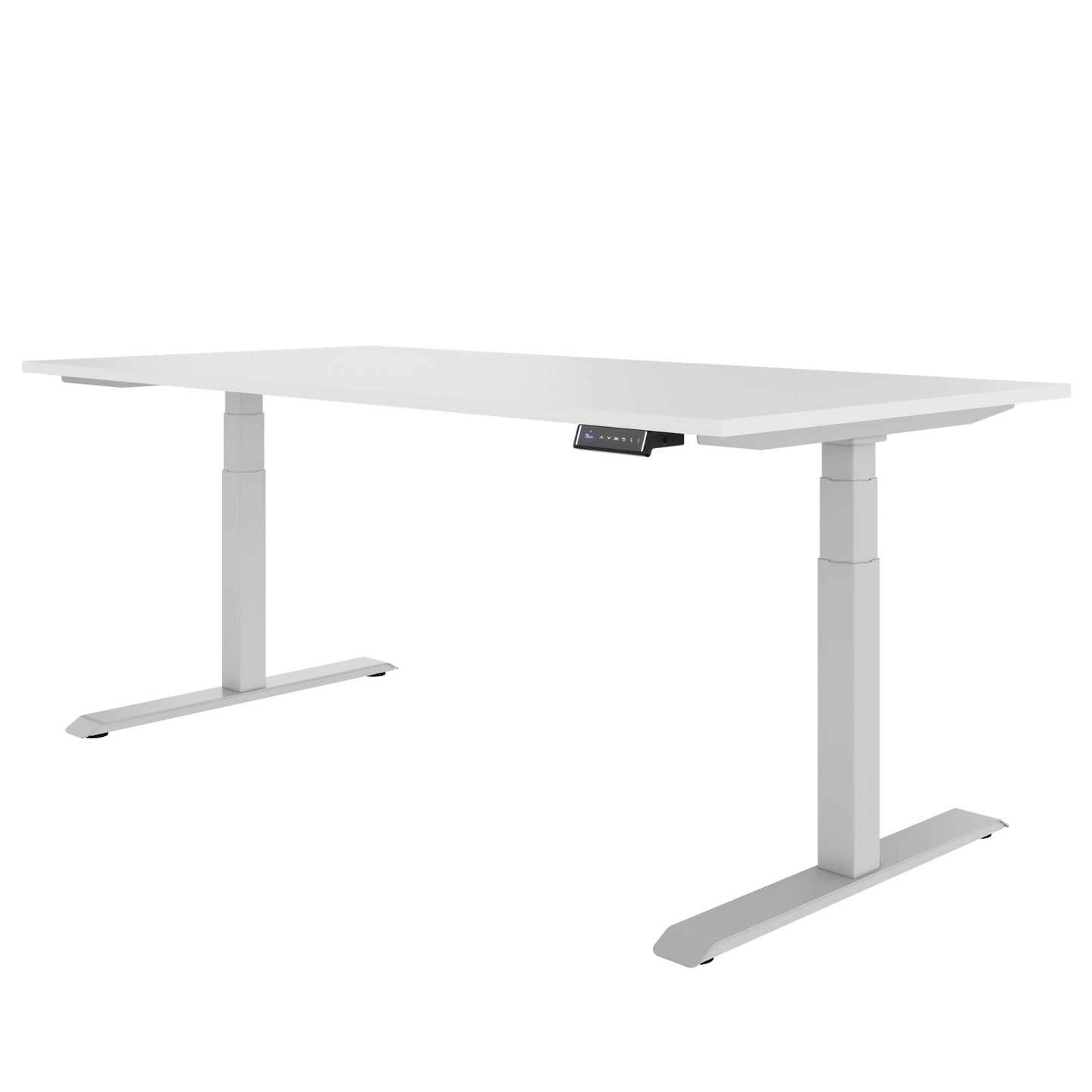 Teldra 2.0, 2-engine desk | 1200 - 2000 mm, electrically height adjustable, white