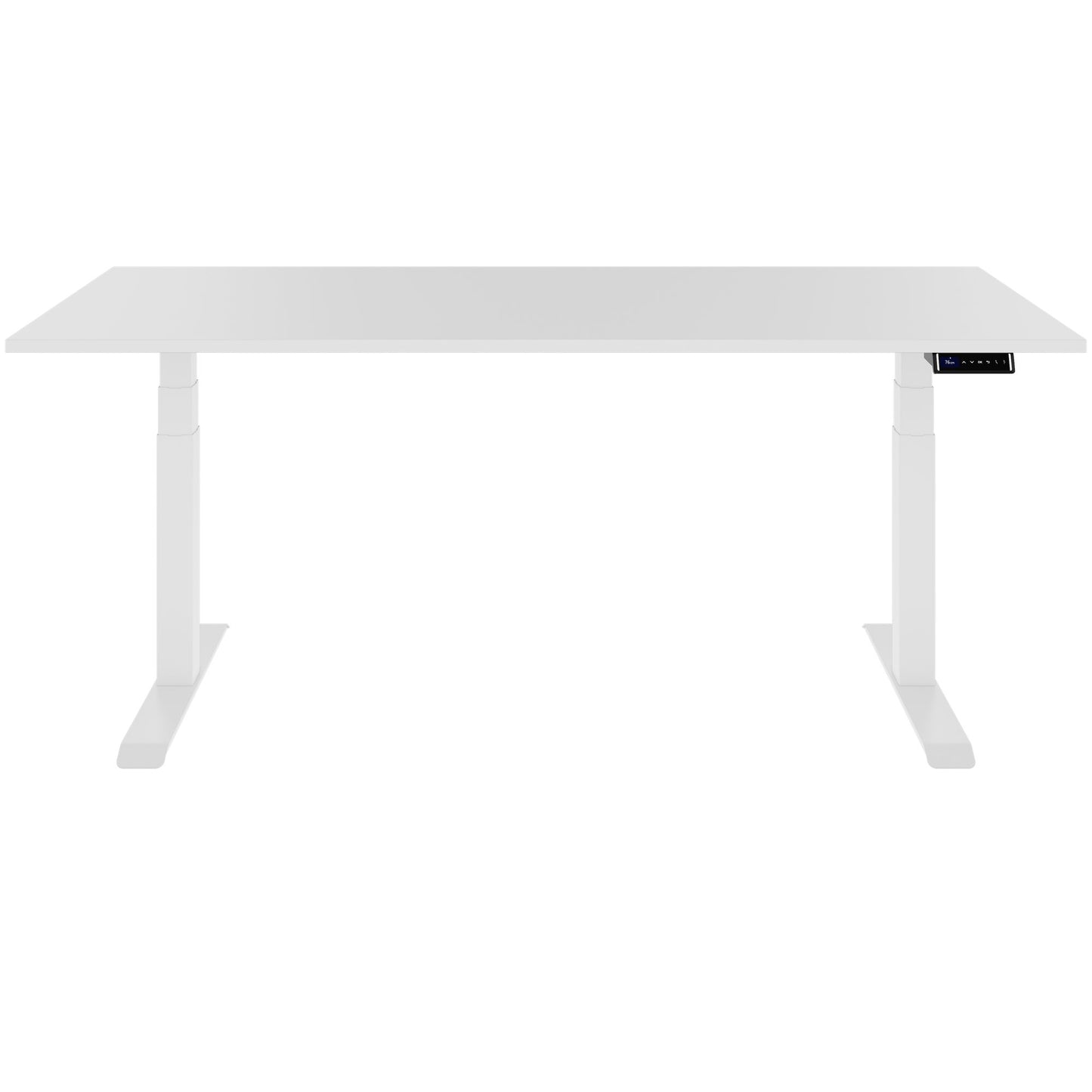 Teldra 2.0, 2-engine desk | 1200 - 2000 mm, electrically height adjustable, white