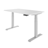 Teldra 2.0, 2-engine desk | 1200 - 2000 mm, electrically height adjustable, white