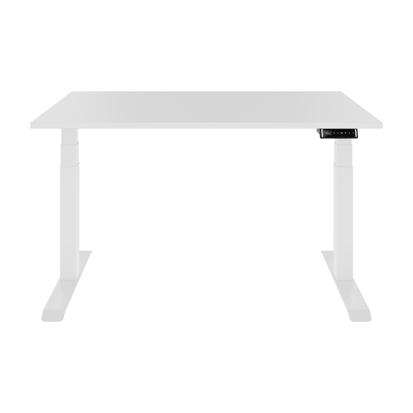 Teldra 2.0, 2-engine desk | 1200 - 2000 mm, electrically height adjustable, white