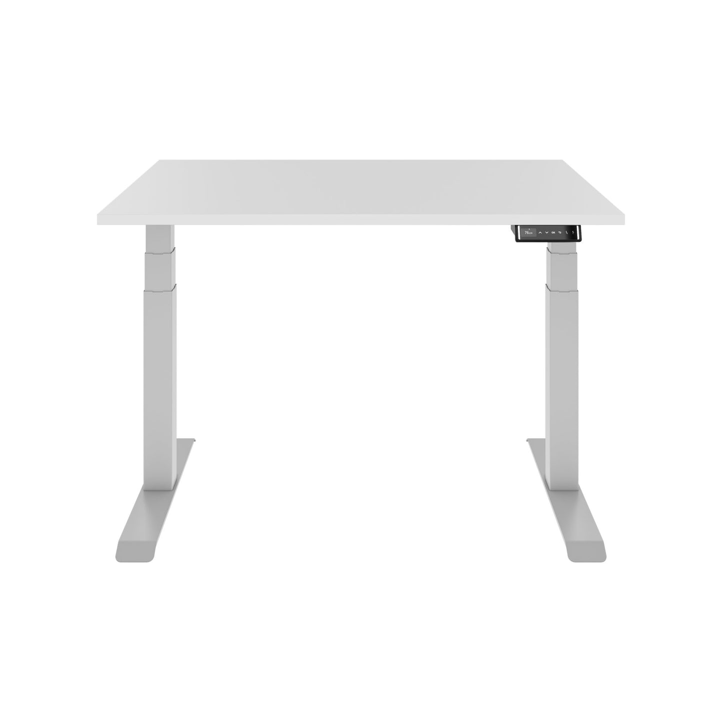 Teldra 2.0, 2-engine desk | 1200 - 2000 mm, electrically height adjustable, white