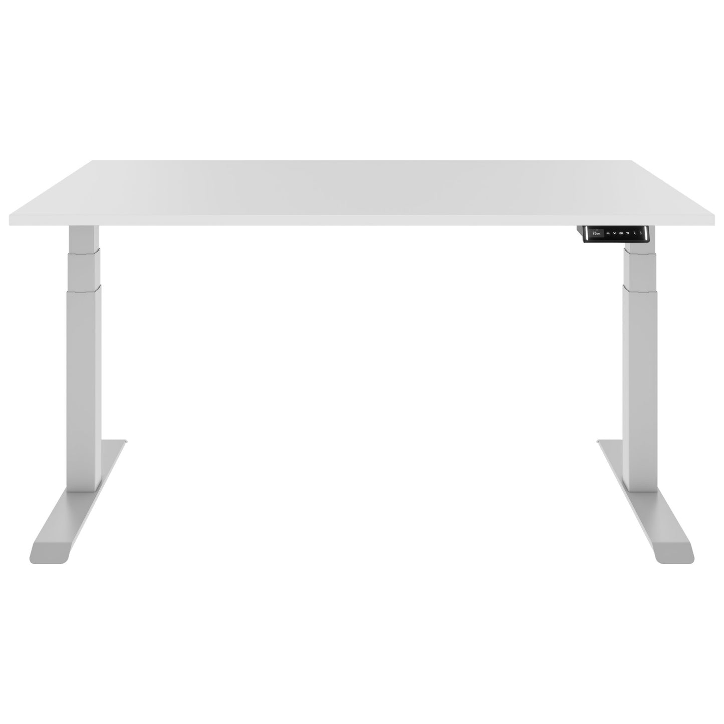 Teldra 2.0, 2-engine desk | 1200 - 2000 mm, electrically height adjustable, white