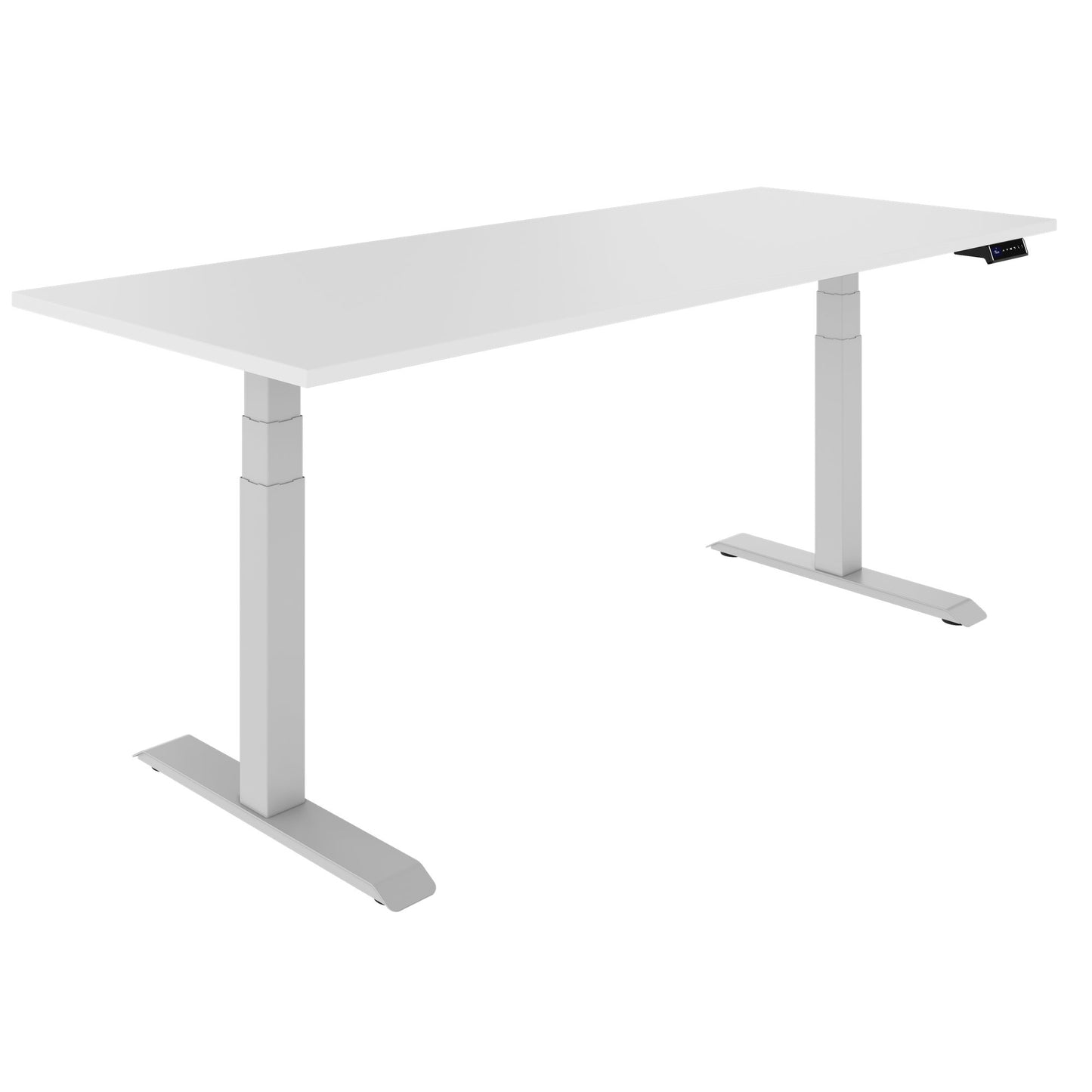 Teldra 2.0, 2-engine desk | 1200 - 2000 mm, electrically height adjustable, white