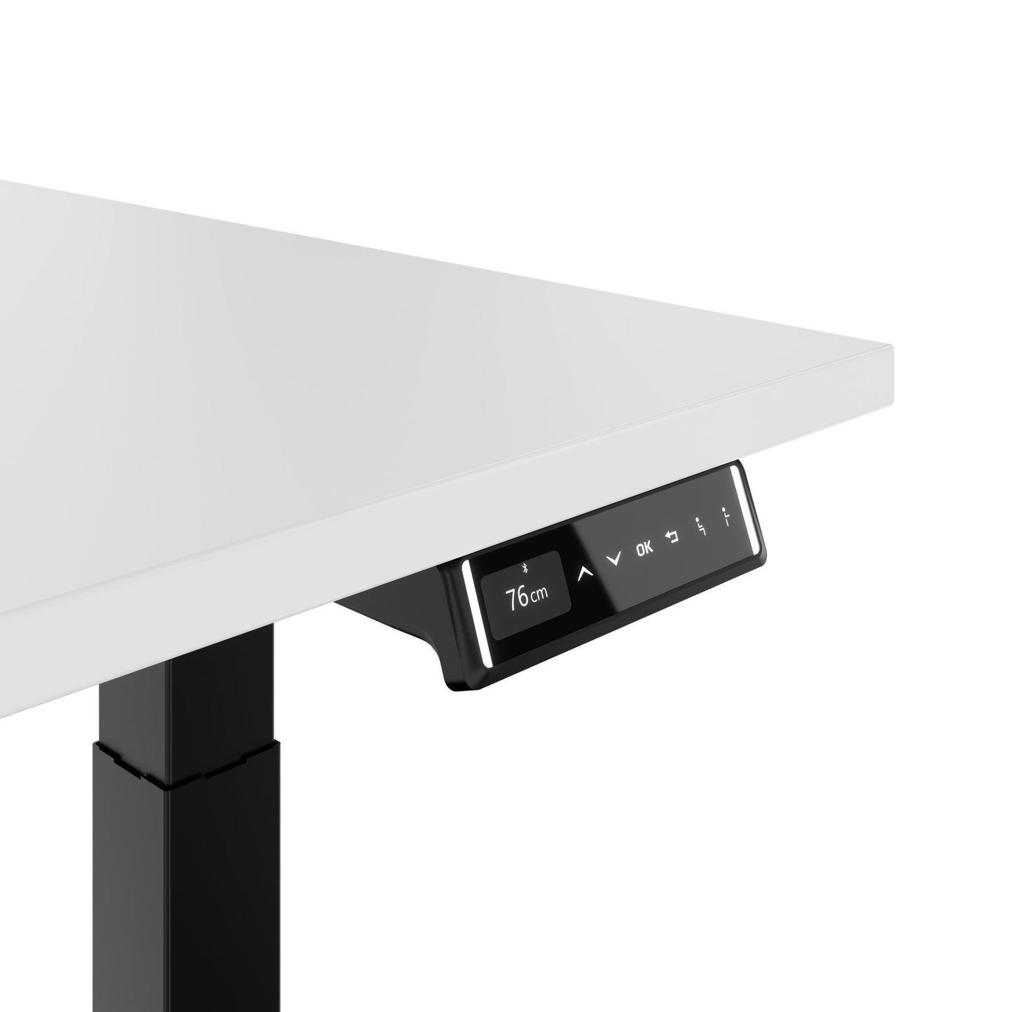 Teldra 2.0, 2-engine desk | 1200 - 2000 mm, electrically height adjustable, white