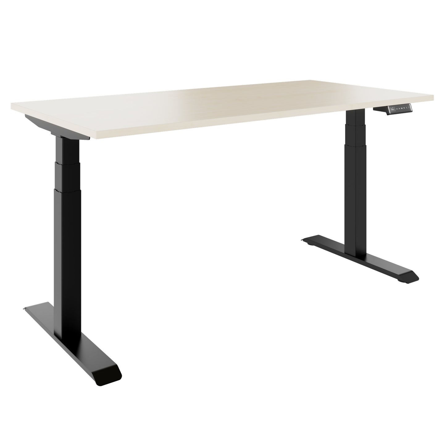 TELDRA Pro, 2-Motoren-Schreibtisch | 1600 - 1800 mm, elektrisch höhenverstellbar, Ahorn