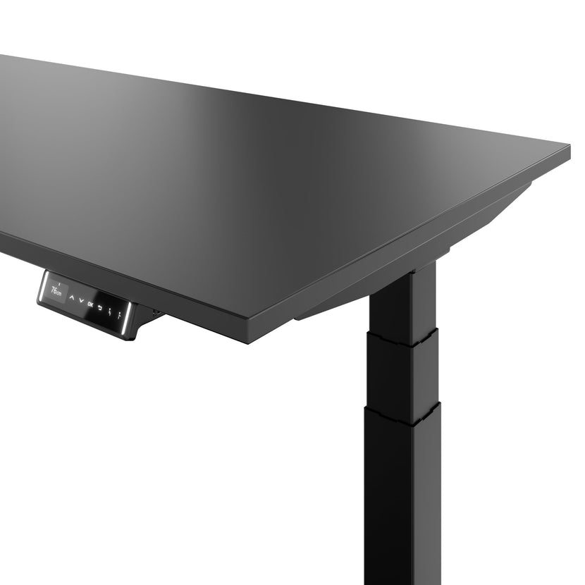 TELDRA Pro, 2-Motoren-Schreibtisch | 1600 - 1800 mm, elektrisch höhenverstellbar, Anthrazit