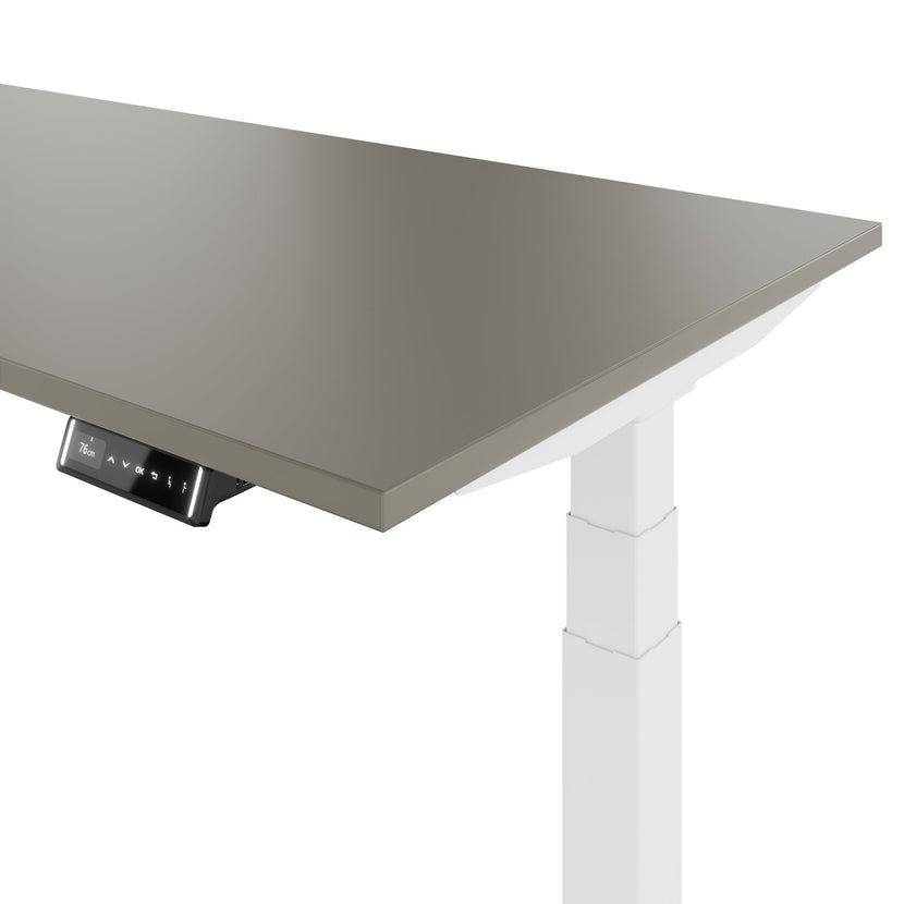 TELDRA Pro, Desk a 2 motori | 1600-1800 mm, regolabile in altezza elettricamente, grigio cubanite